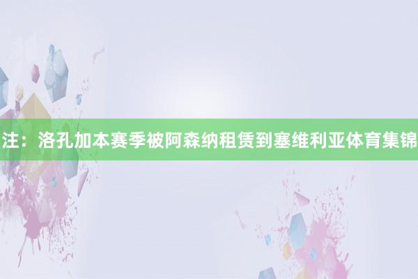注：洛孔加本赛季被阿森纳租赁到塞维利亚体育集锦