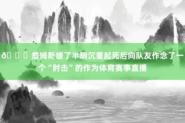 👀詹姆斯缓了半晌沉重起死后向队友作念了一个“肘击”的作为体育赛事直播