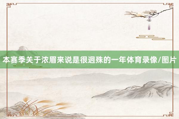 本赛季关于浓眉来说是很迥殊的一年体育录像/图片