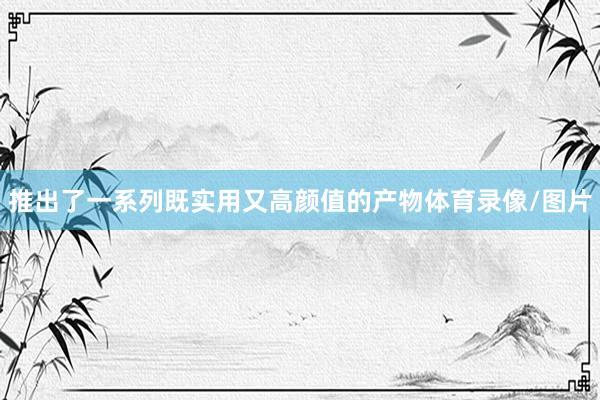 推出了一系列既实用又高颜值的产物体育录像/图片