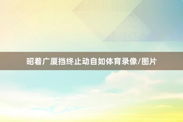 昭着广厦挡终止动自如体育录像/图片