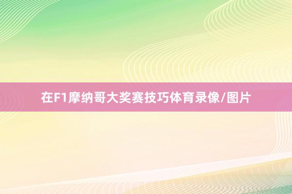 在F1摩纳哥大奖赛技巧体育录像/图片