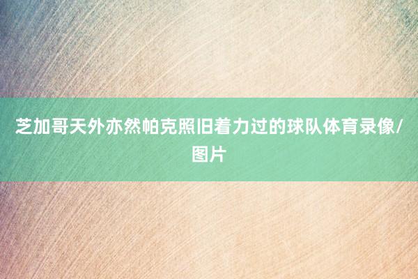 芝加哥天外亦然帕克照旧着力过的球队体育录像/图片