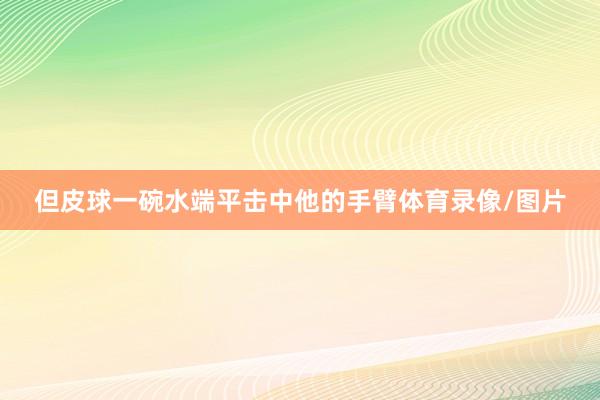 但皮球一碗水端平击中他的手臂体育录像/图片