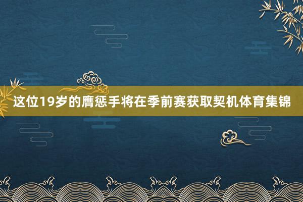 这位19岁的膺惩手将在季前赛获取契机体育集锦