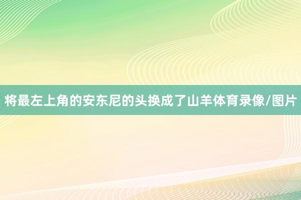 将最左上角的安东尼的头换成了山羊体育录像/图片