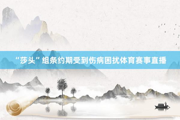 “莎头”组条约期受到伤病困扰体育赛事直播