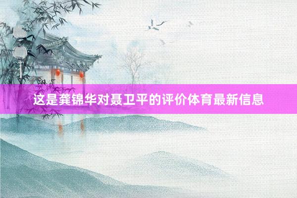 这是龚锦华对聂卫平的评价体育最新信息
