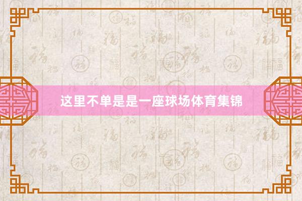 这里不单是是一座球场体育集锦