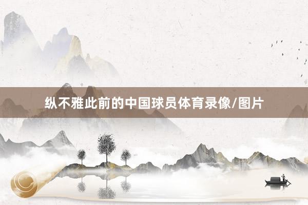 纵不雅此前的中国球员体育录像/图片