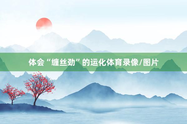 体会“缠丝劲”的运化体育录像/图片