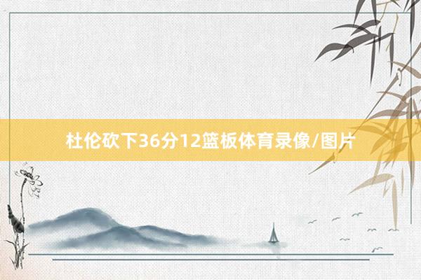 杜伦砍下36分12篮板体育录像/图片