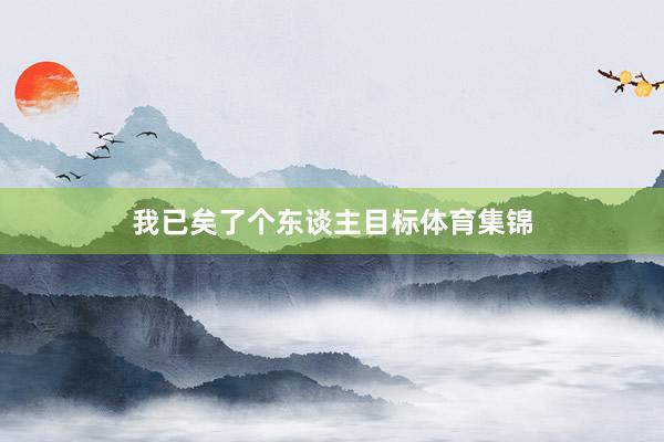 我已矣了个东谈主目标体育集锦